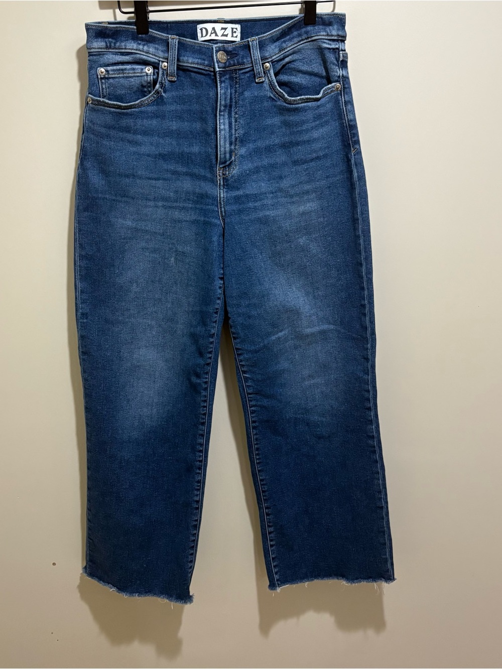 Daze - Women's Straight Leg Jeans in Dark Blue